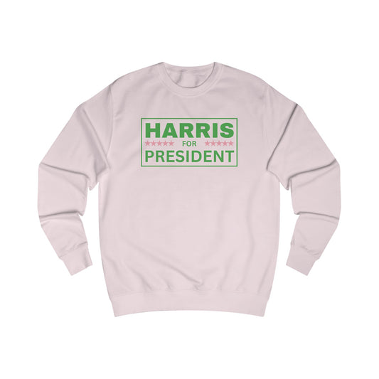 Harris for President AKA Salmon Pink and Apple Green Sweatshirt