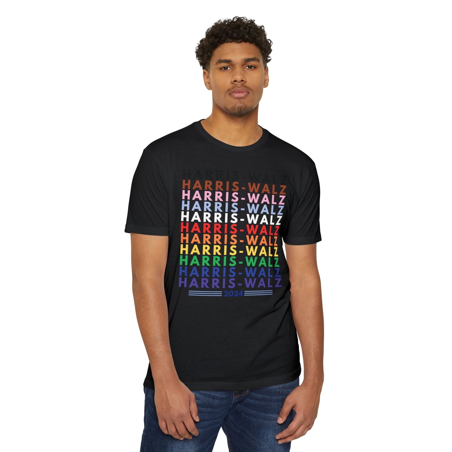 Harris-Walz Inclusive Pride Unisex CVC Jersey T-shirt