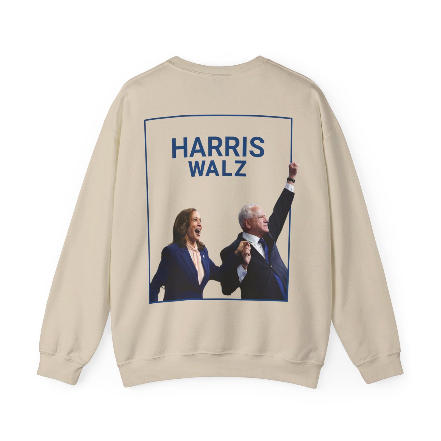 Harris Walz Fist Thrust Unisex Crewneck Sweatshirt