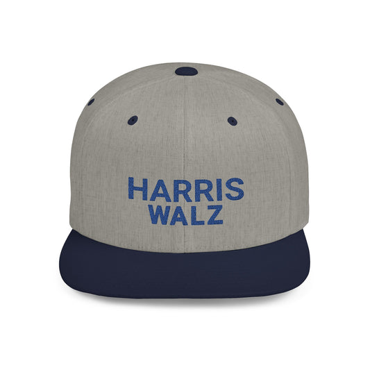 Harris Walz Flat Bill Snapback