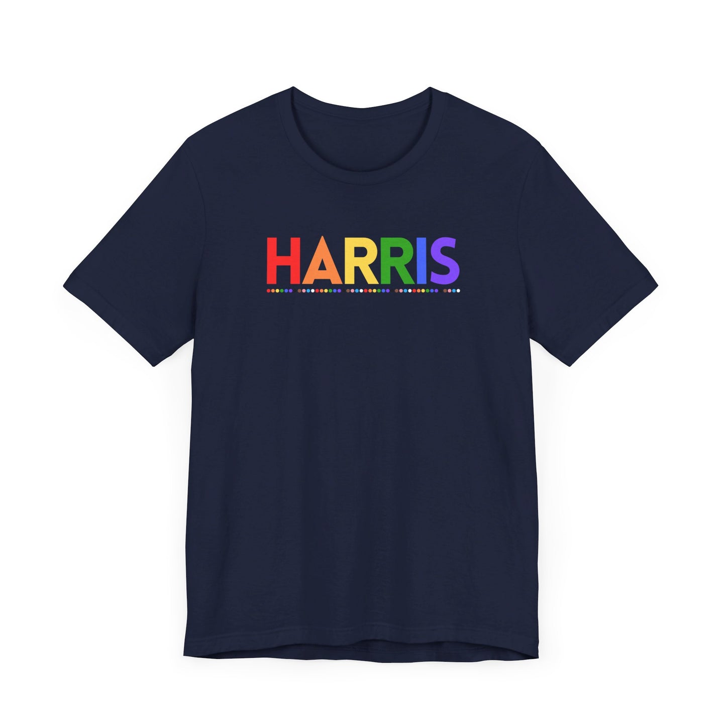 Harris LGBTQ+ Rainbow Print | Unisex Jersey Short Sleeve Tee