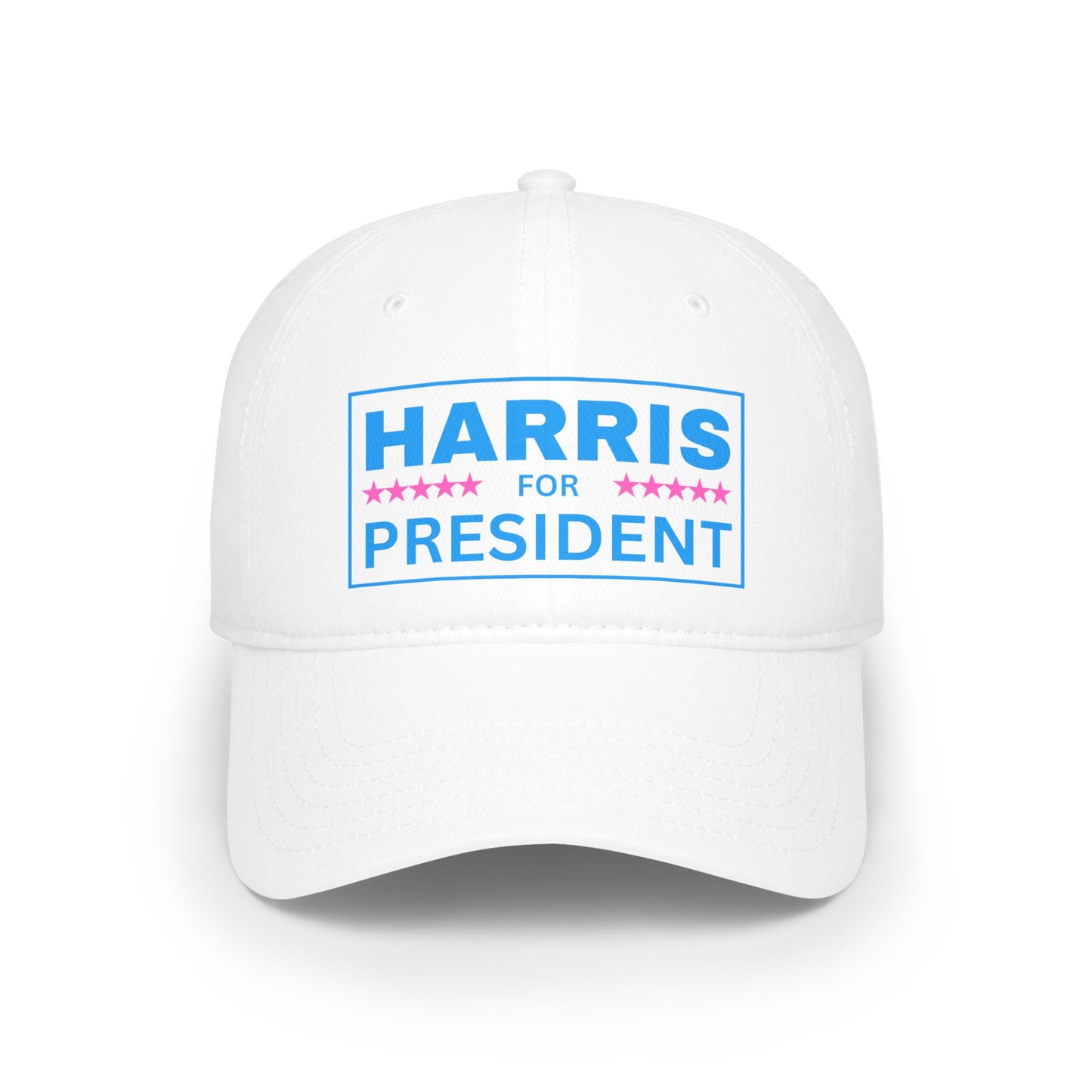 Pink and Blue Harris for President Low Profile Baseball Cap