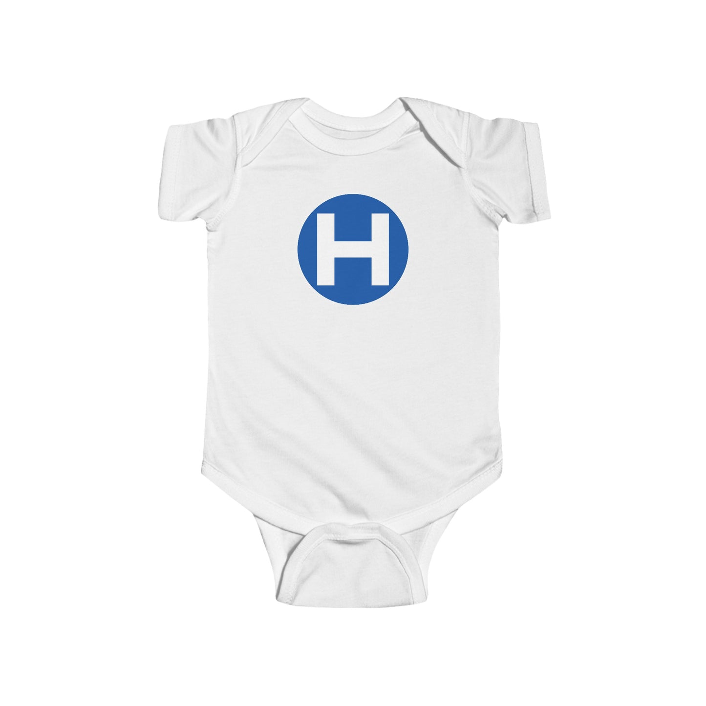 Harris "H" Logo Infant Fine Jersey Bodysuit