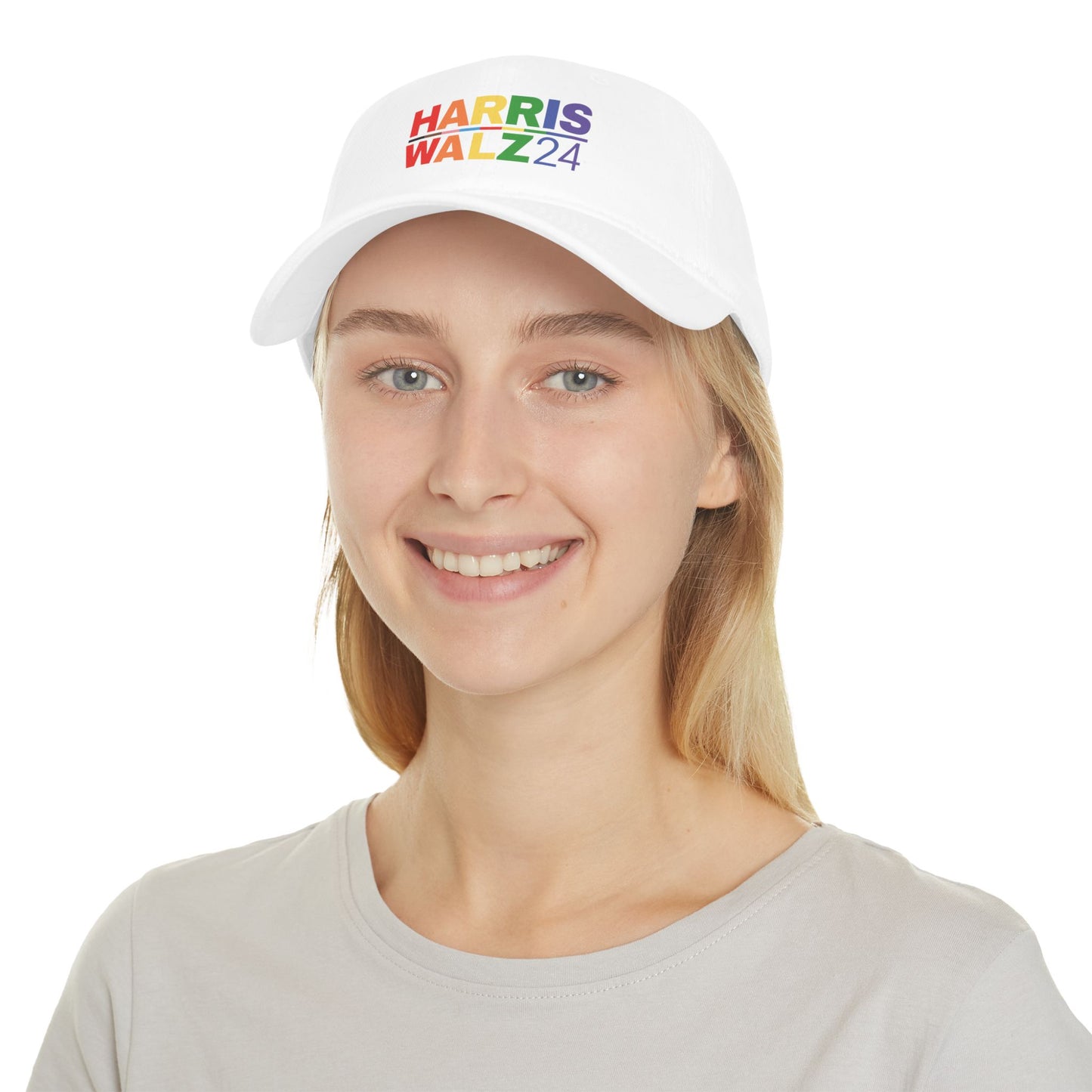 Harris Walz Rainbow Pride Line Low Profile Baseball Cap