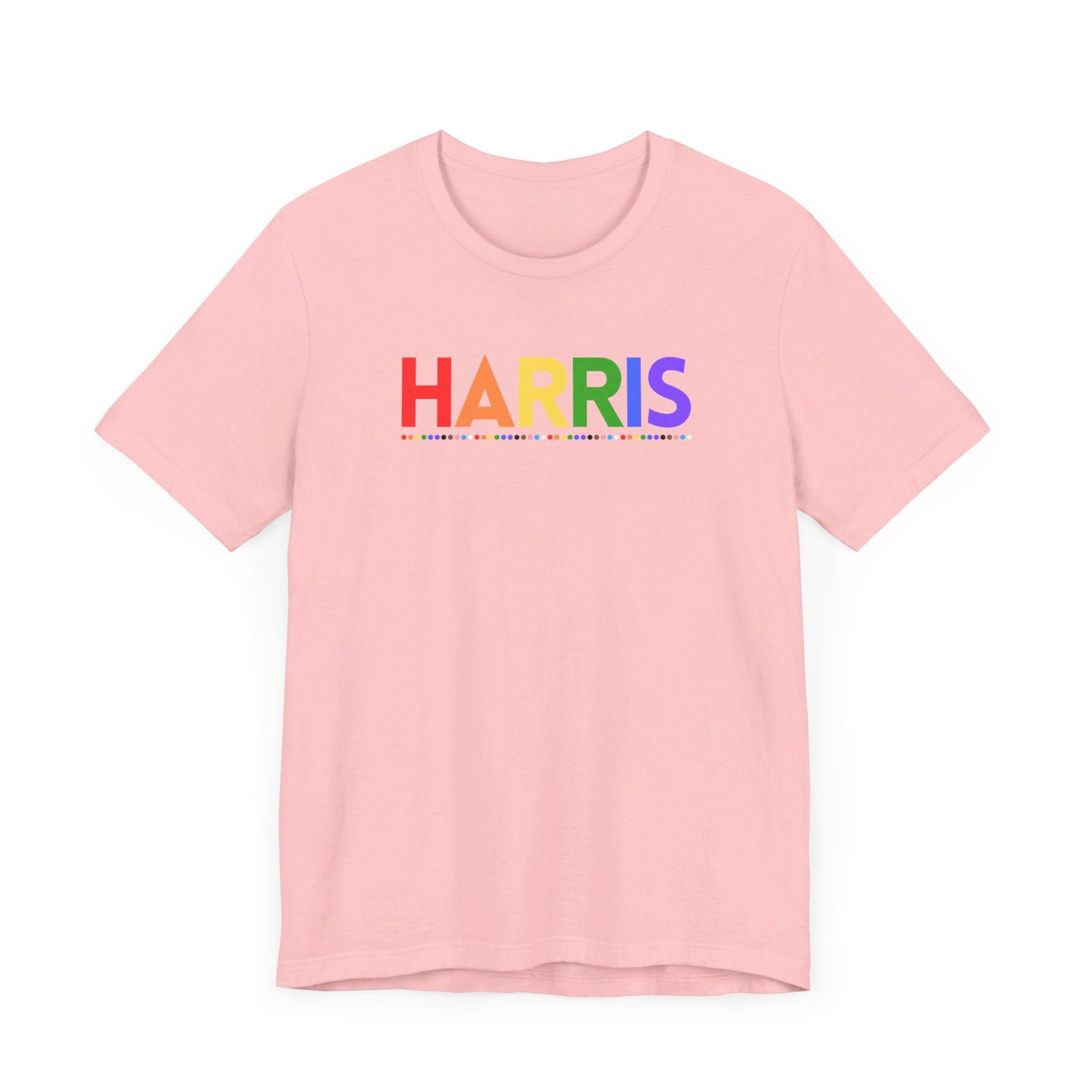 Harris LGBTQ+ Rainbow Print | Unisex Jersey Short Sleeve Tee