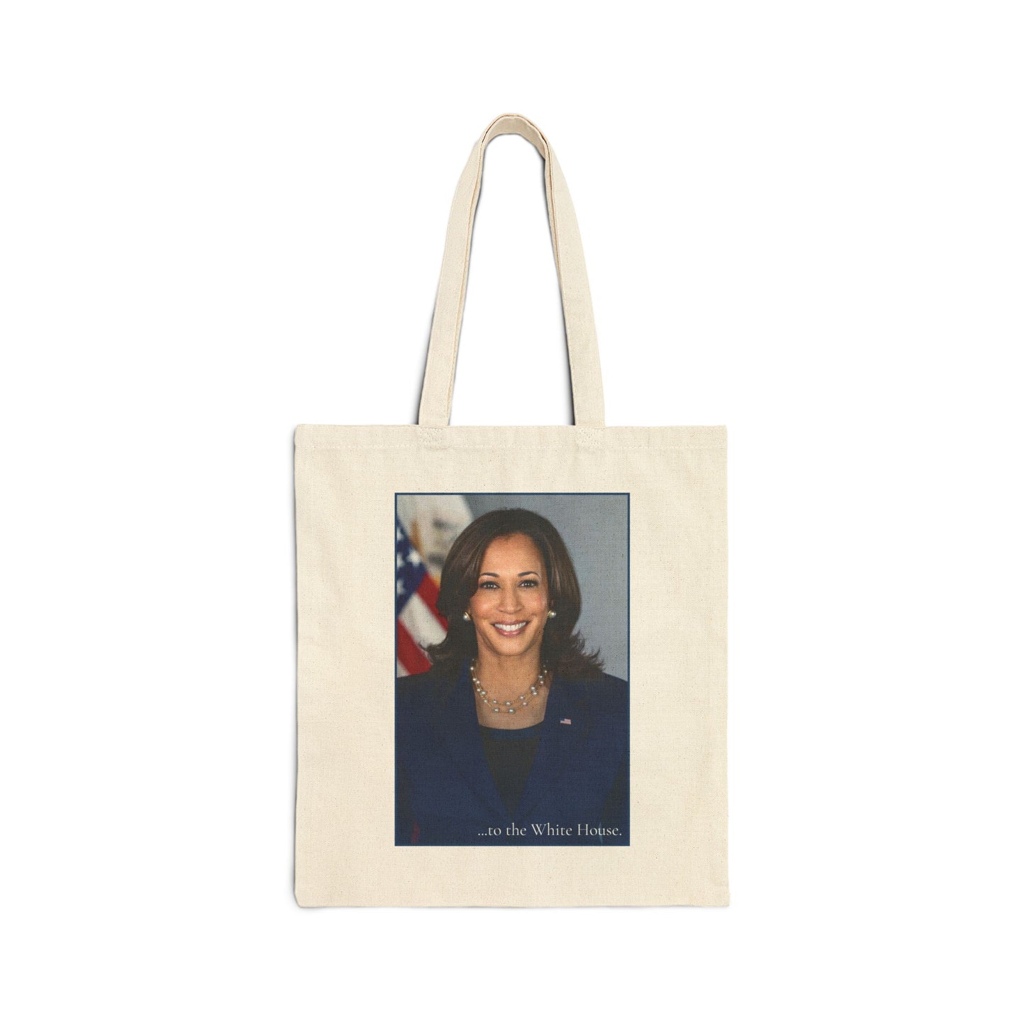 Kamala Harris from Oakland to The White House Premium Cotton Canvas Tote Bag