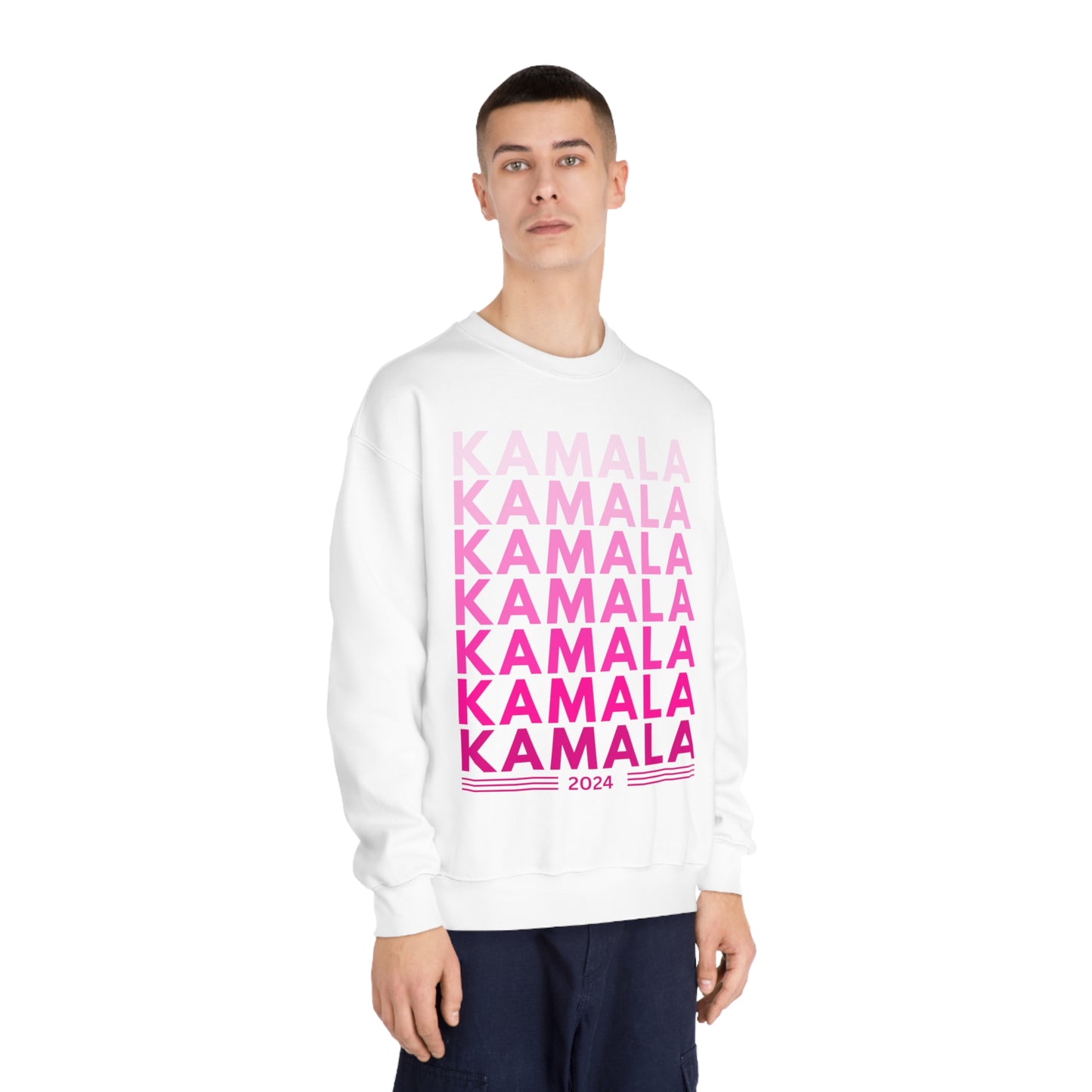 KAMALA 2024 (Pink) Unisex DryBlend® Crewneck Sweatshirt