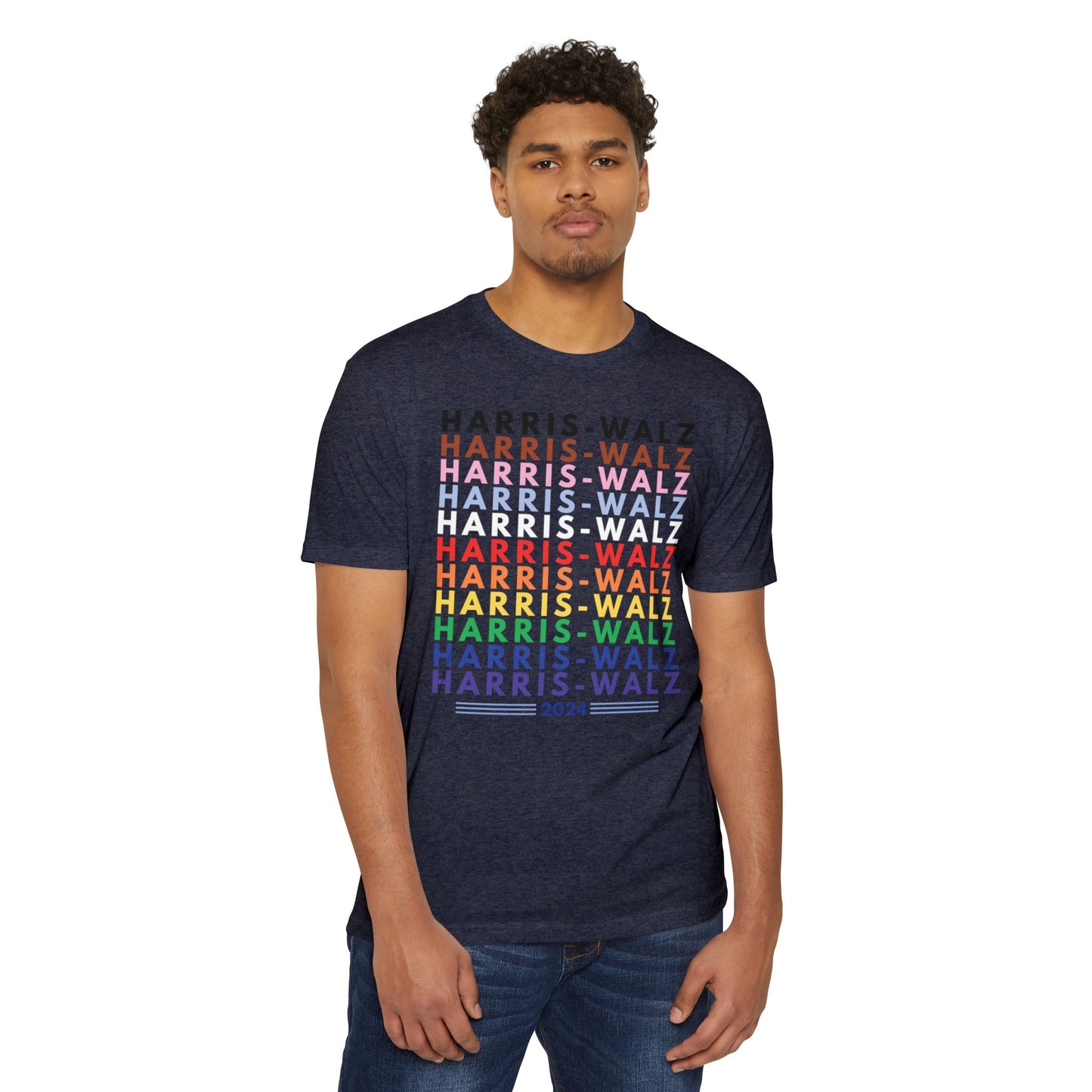 Harris-Walz Inclusive Pride Unisex CVC Jersey T-shirt