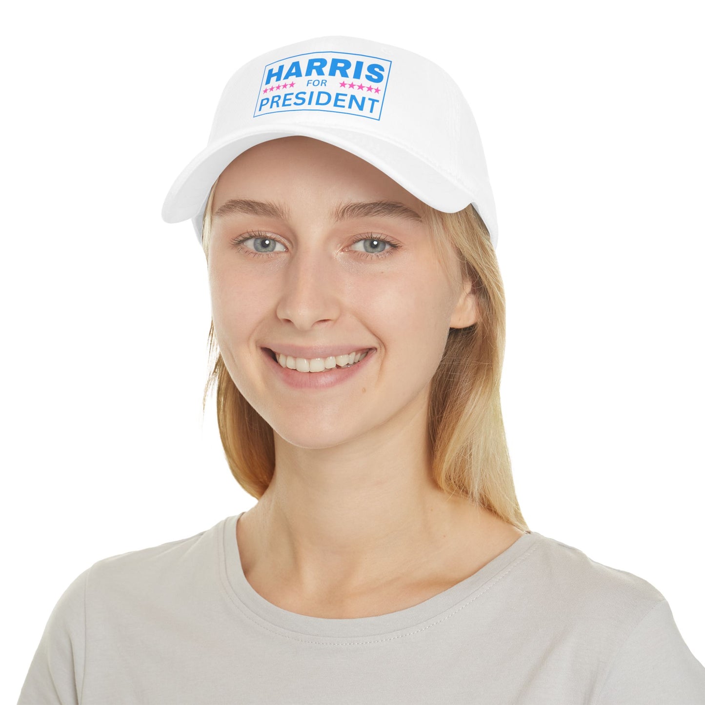 Pink and Blue Harris for President Low Profile Baseball Cap