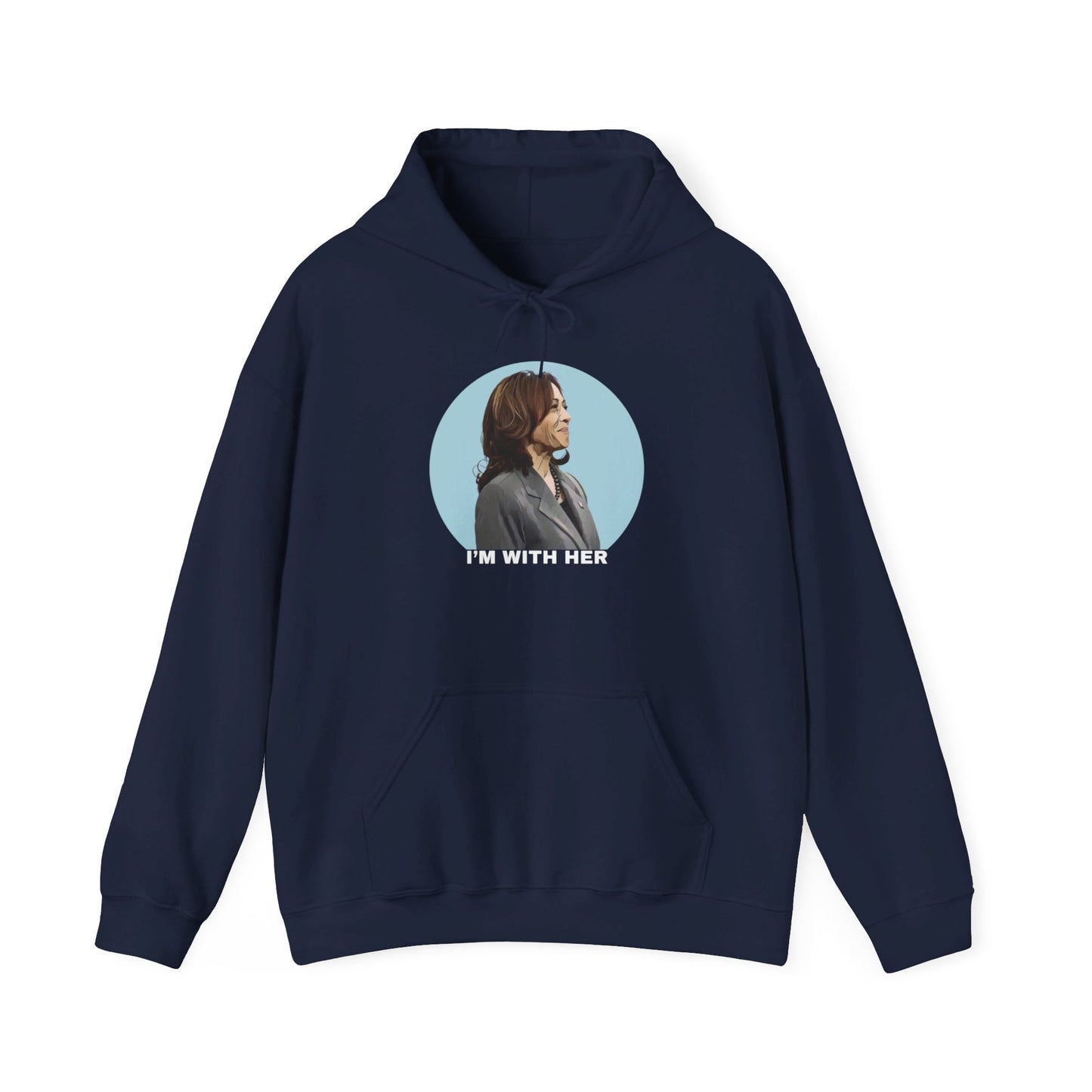 Copy of I'm With Her | Harris Blue Aura Hoodie