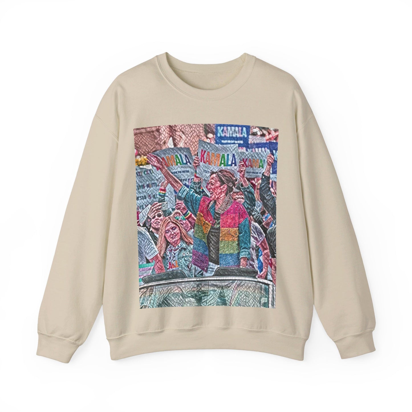 Kamala Pride Jacket Artistic Print Unisex Crewneck Sweatshirt