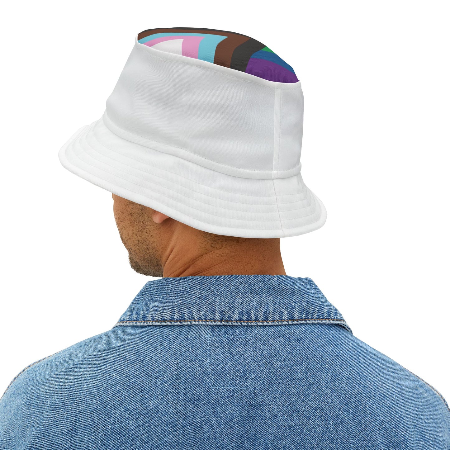 Harris Walz LQBTQ+ Pride Bucket Hat (AOP)