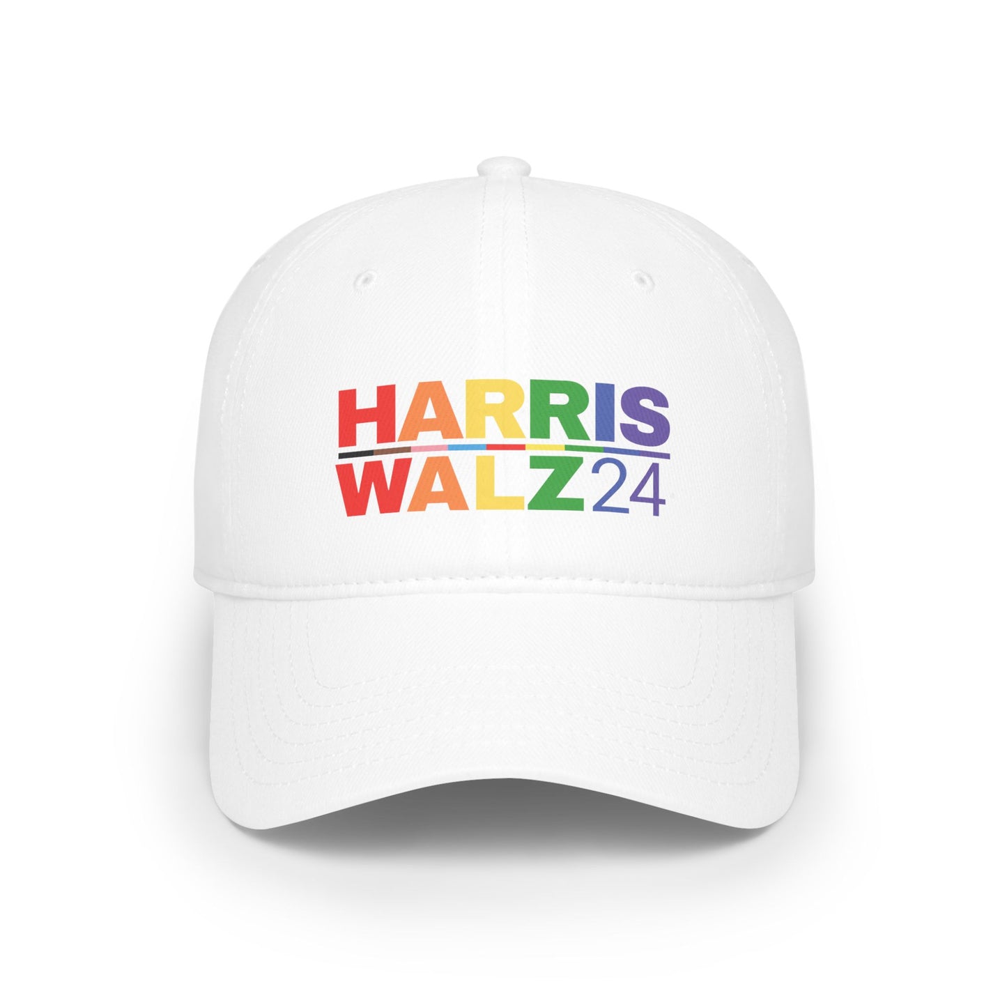 Harris Walz Rainbow Pride Line Low Profile Baseball Cap