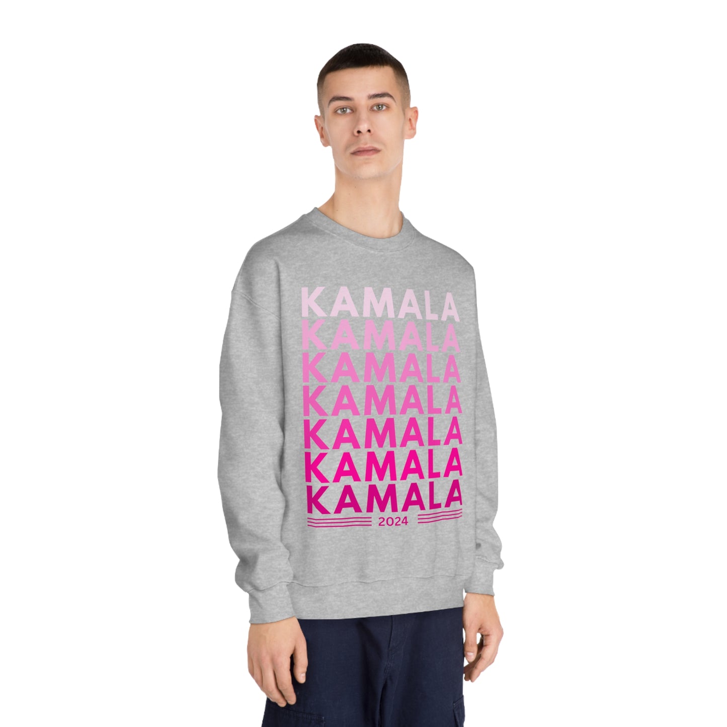 KAMALA 2024 (Pink) Unisex DryBlend® Crewneck Sweatshirt