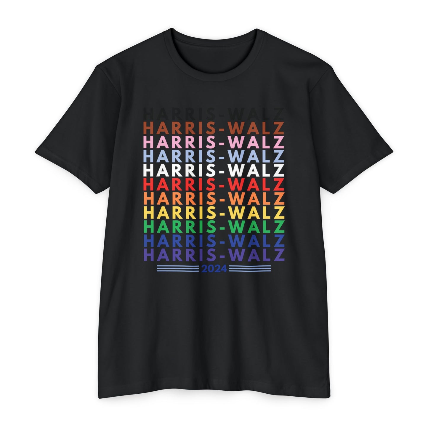 Harris-Walz Inclusive Pride Unisex CVC Jersey T-shirt