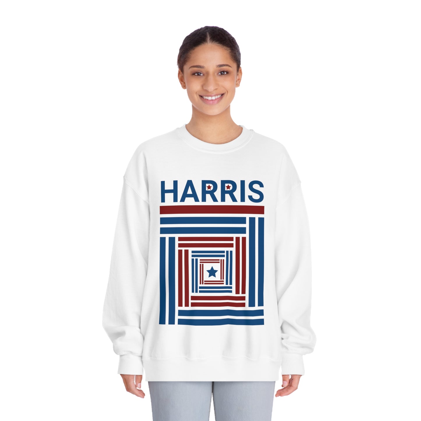 Harris Stars and Stripes Unisex DryBlend® Crewneck Sweatshirt