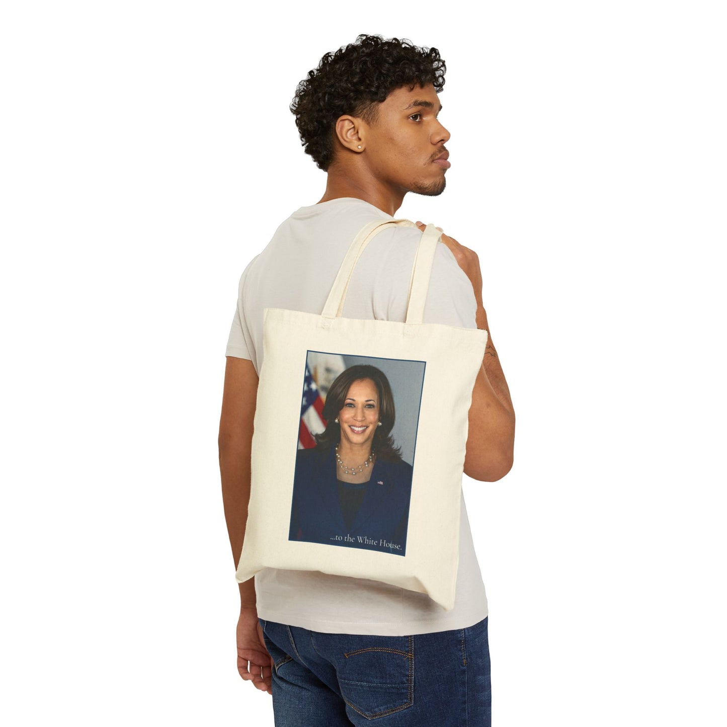 Kamala Harris from Oakland to The White House Premium Cotton Canvas Tote Bag