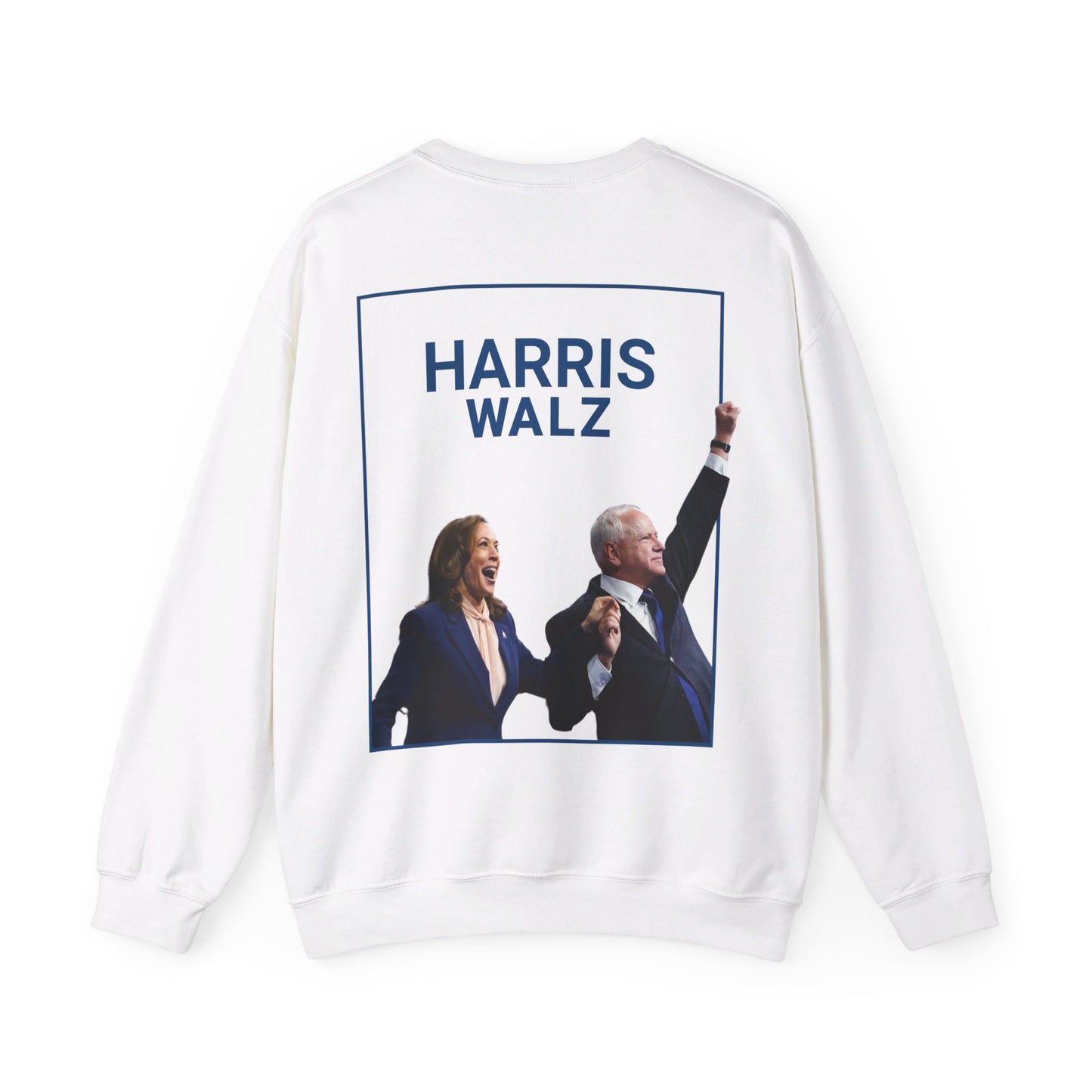 Harris Walz Fist Thrust Unisex Crewneck Sweatshirt