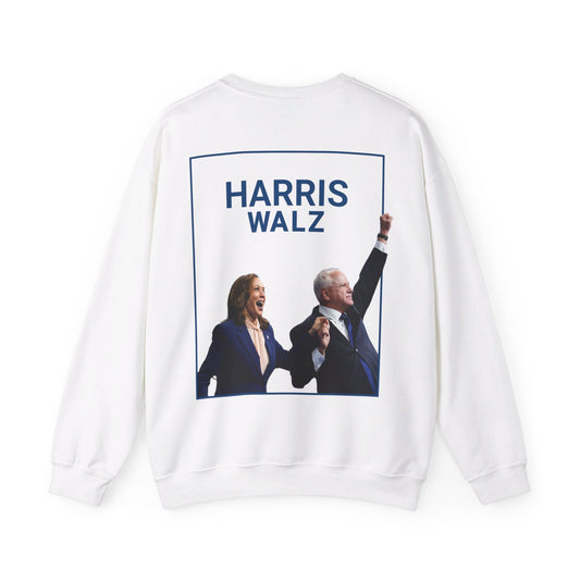 Harris Walz Fist Thrust Unisex Crewneck Sweatshirt