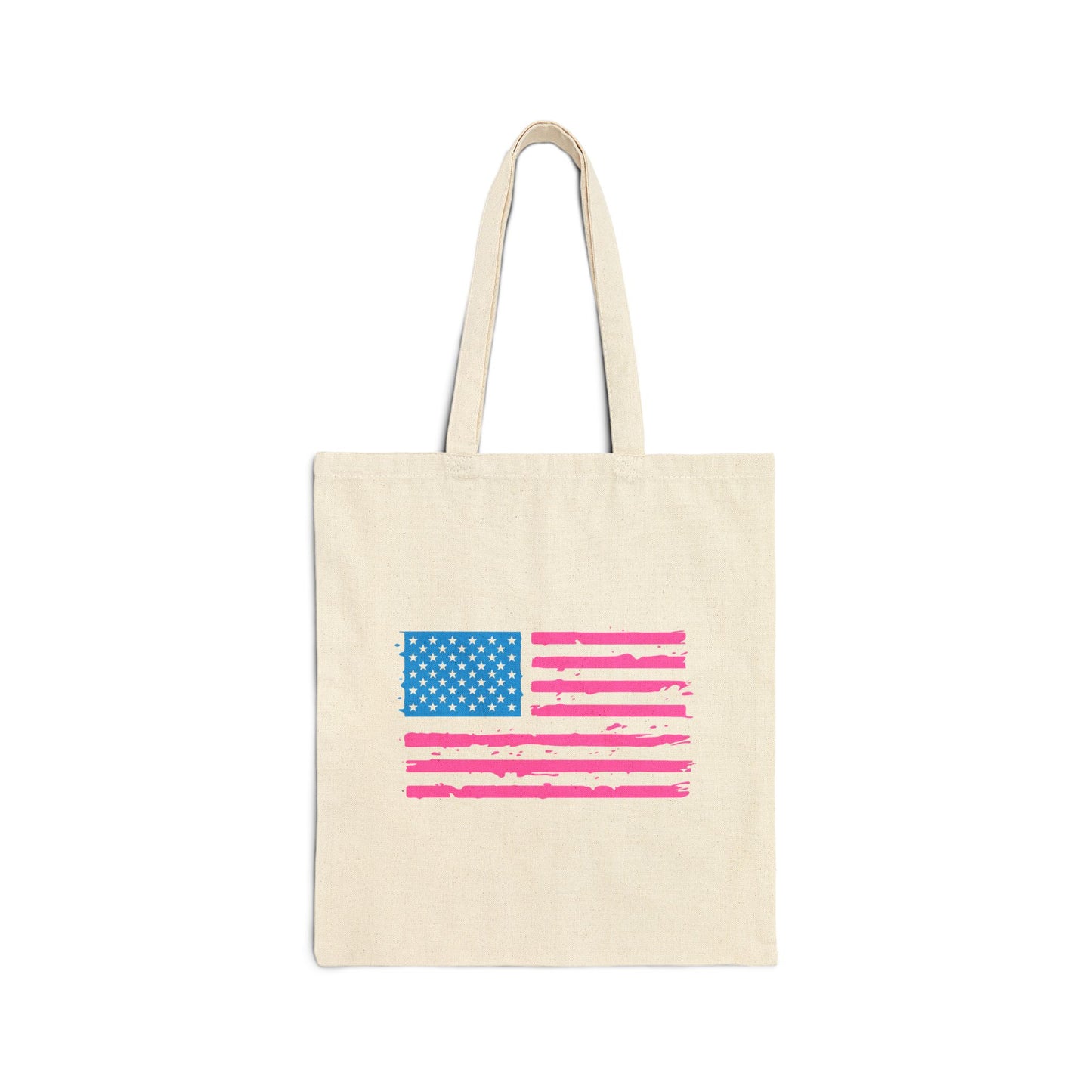 Pink and Blue Harris for President Premium Cotton Canvas Tote Bag