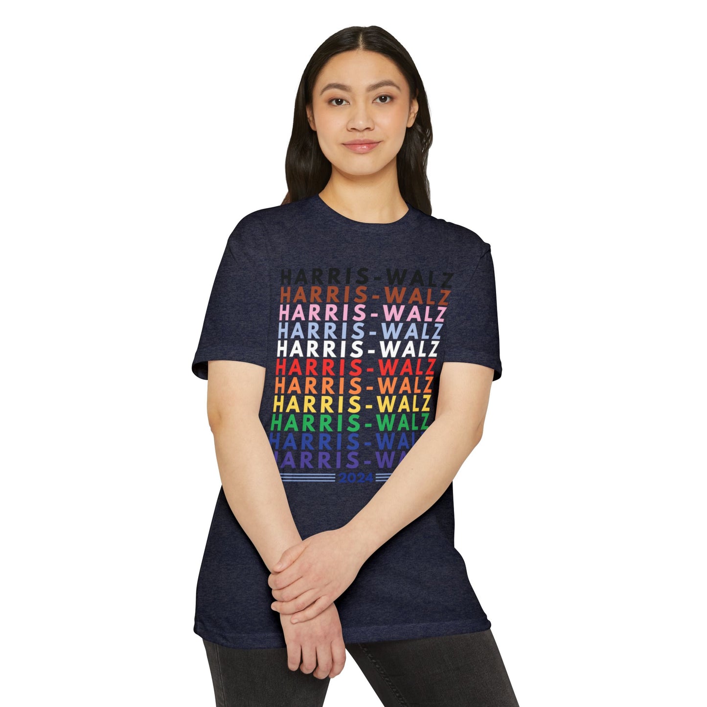 Harris-Walz Inclusive Pride Unisex CVC Jersey T-shirt