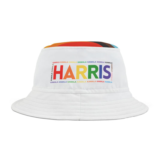 Inclusive Pride Kamala Harris Bucket Hat (AOP)