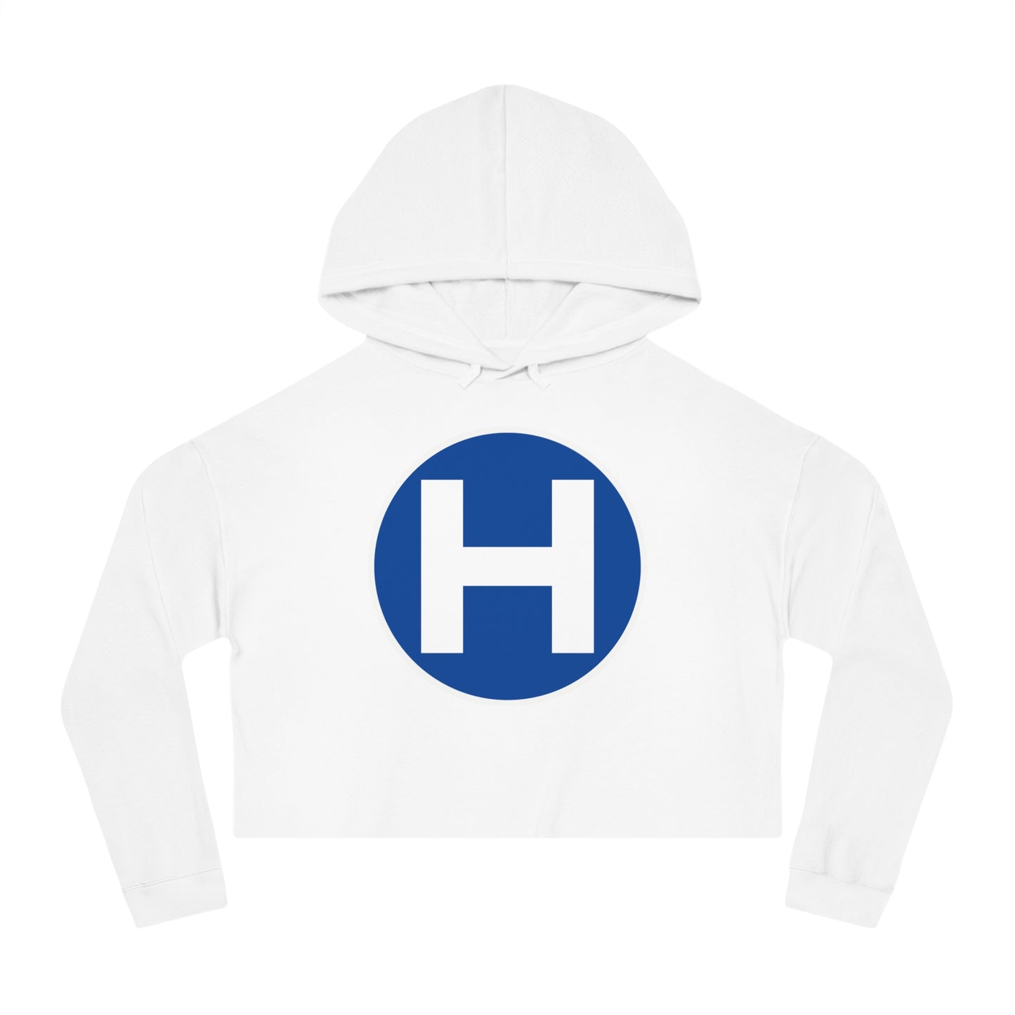 Harris "H" Logo Cropped Hooded Sweatshirt