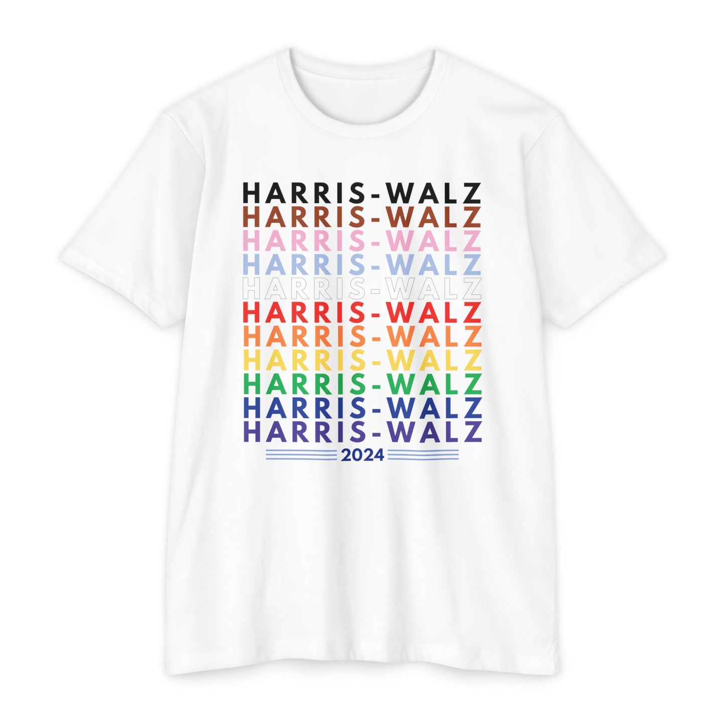 Harris-Walz Inclusive Pride Unisex CVC Jersey T-shirt