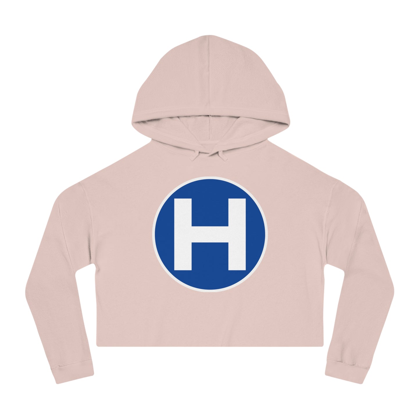 Harris "H" Logo Cropped Hooded Sweatshirt