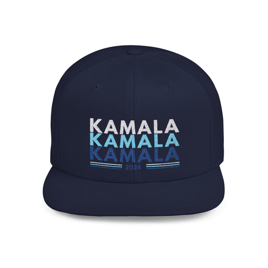 KAMALA 2024 Flat Bill Snapback Cap