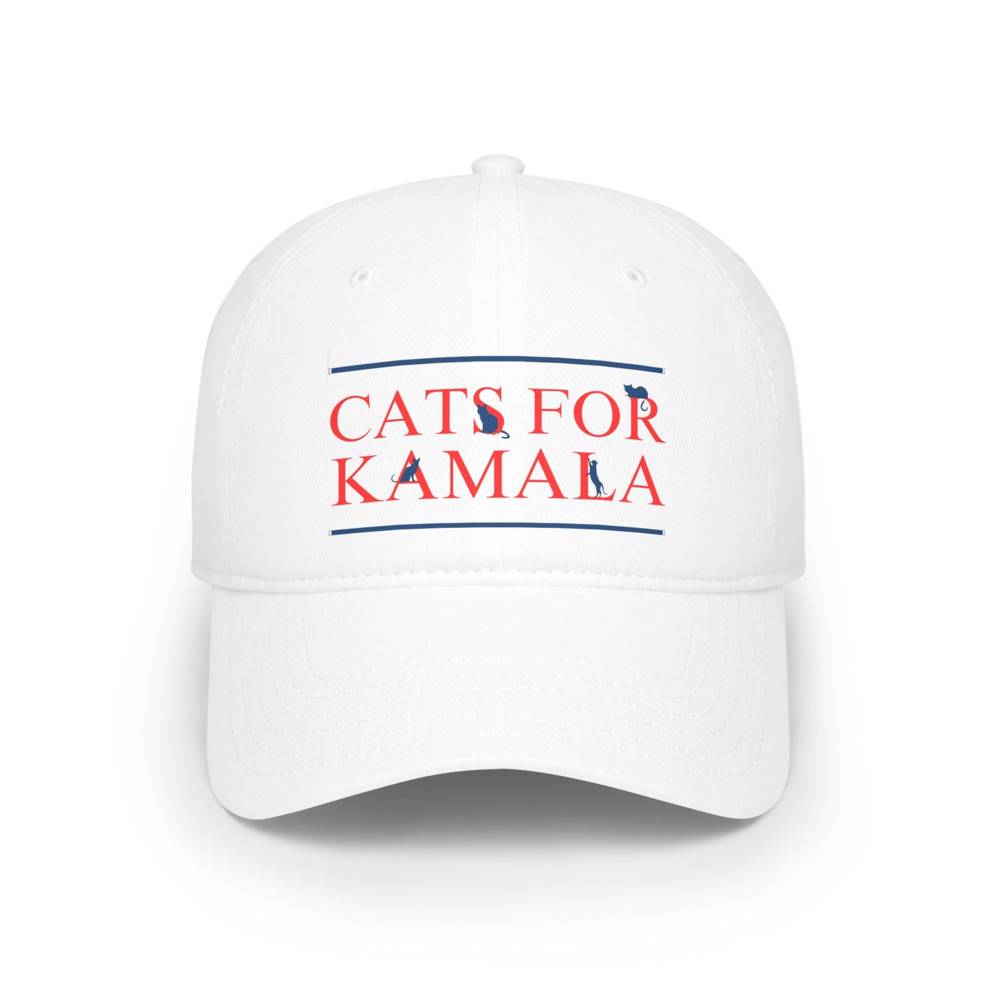 Cats for Kamala Low Profile Baseball Cap