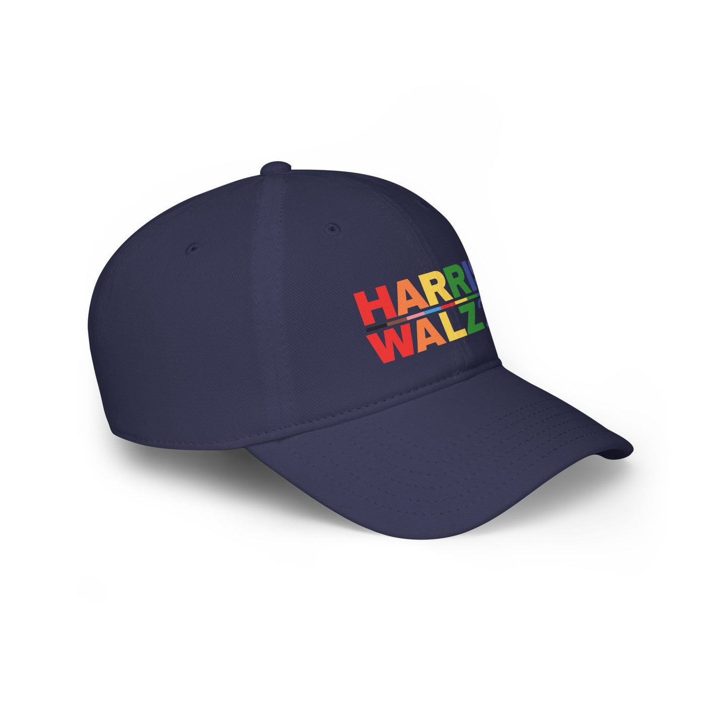 Harris Walz Rainbow Pride Line Low Profile Baseball Cap