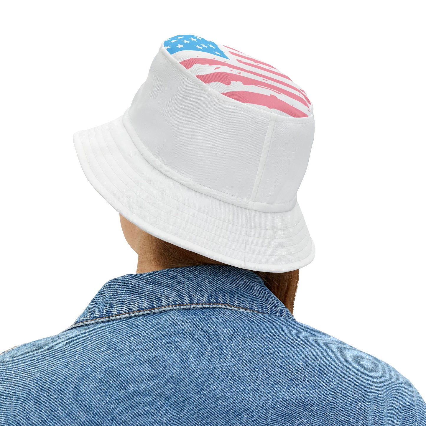 Trans Pride Harris Walz 2024 Bucket Hat (AOP)