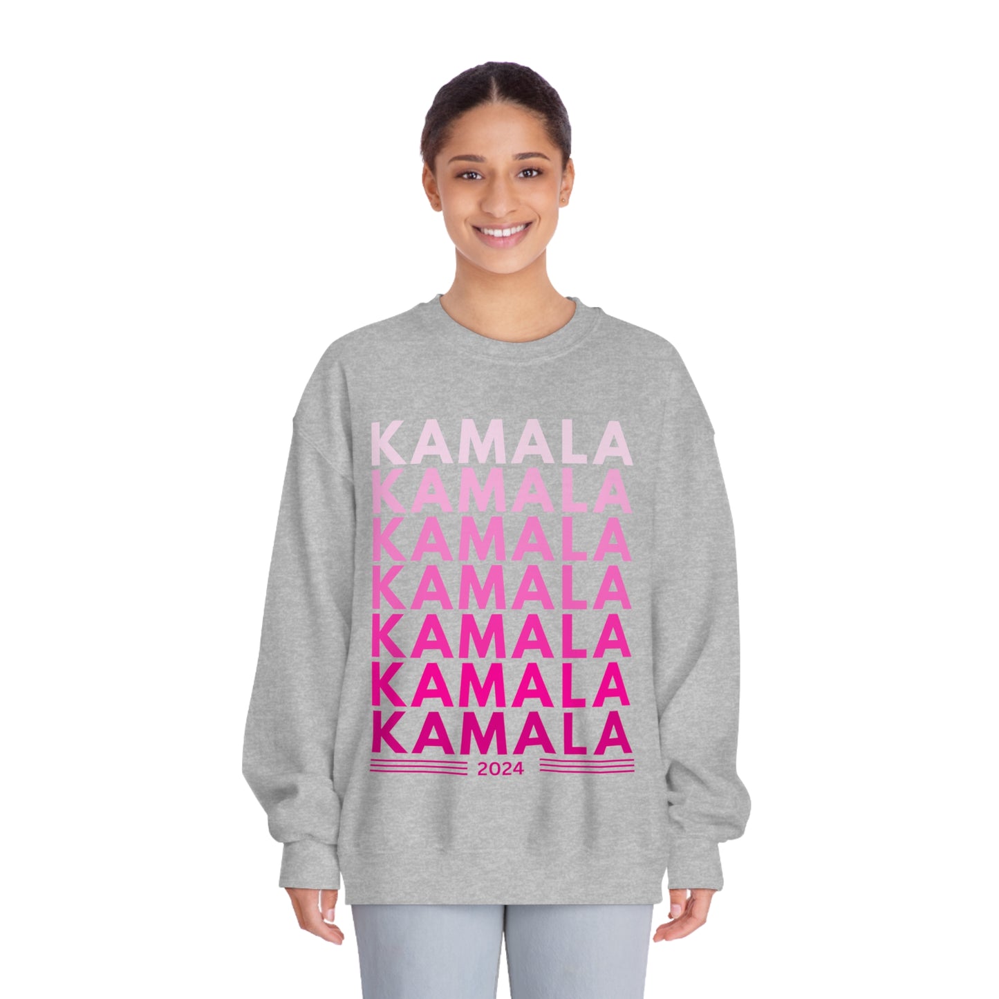 KAMALA 2024 (Pink) Unisex DryBlend® Crewneck Sweatshirt