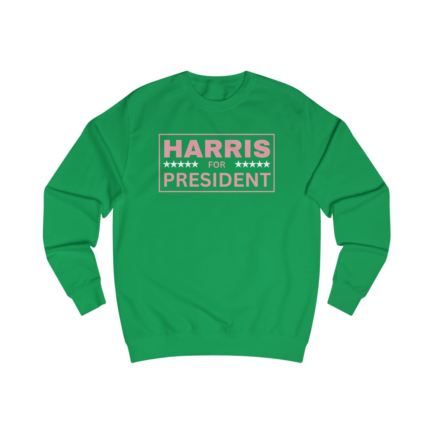 Harris for President AKA Salmon Pink and Apple Green Sweatshirt