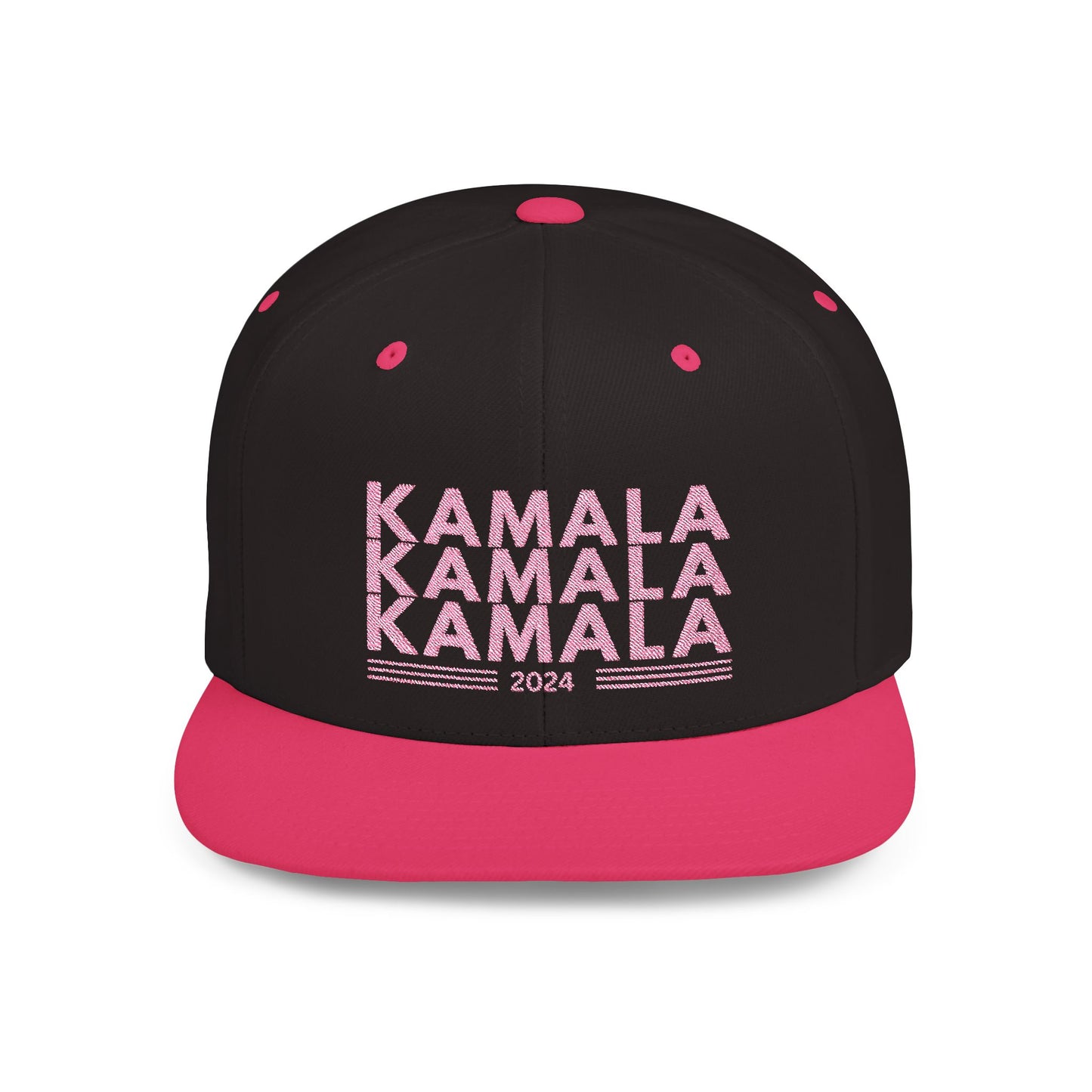 KAMALA 2024 (Pink) Flat Bill Snapback Cap