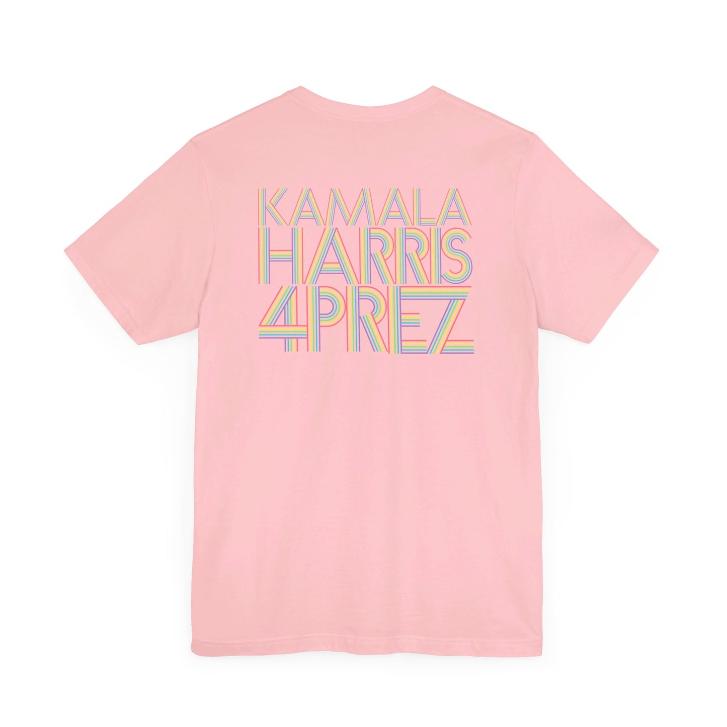 Kamala Harris 4 Prez Rainbow Modern | Unisex Jersey Short Sleeve Tee