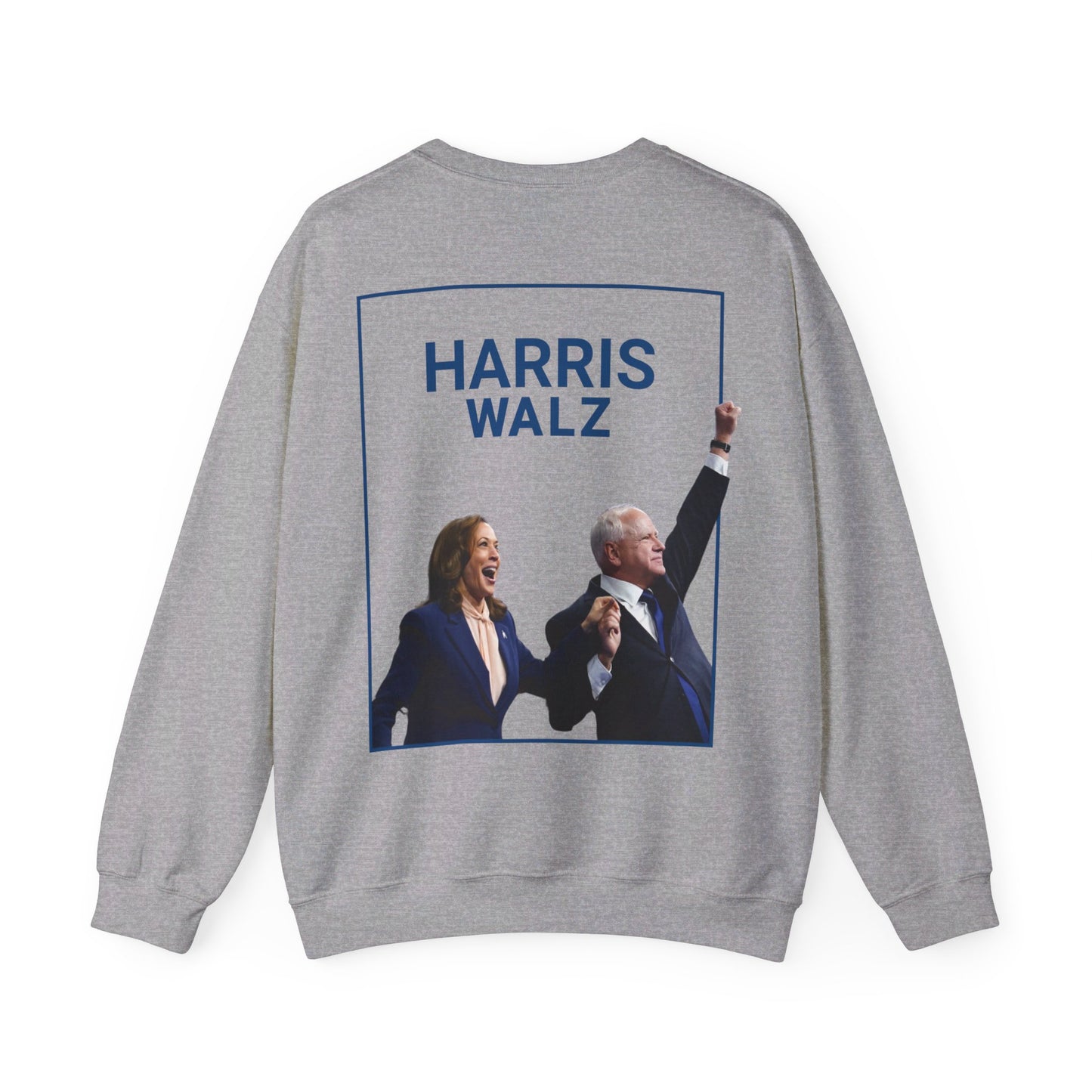 Harris Walz Fist Thrust Unisex Crewneck Sweatshirt