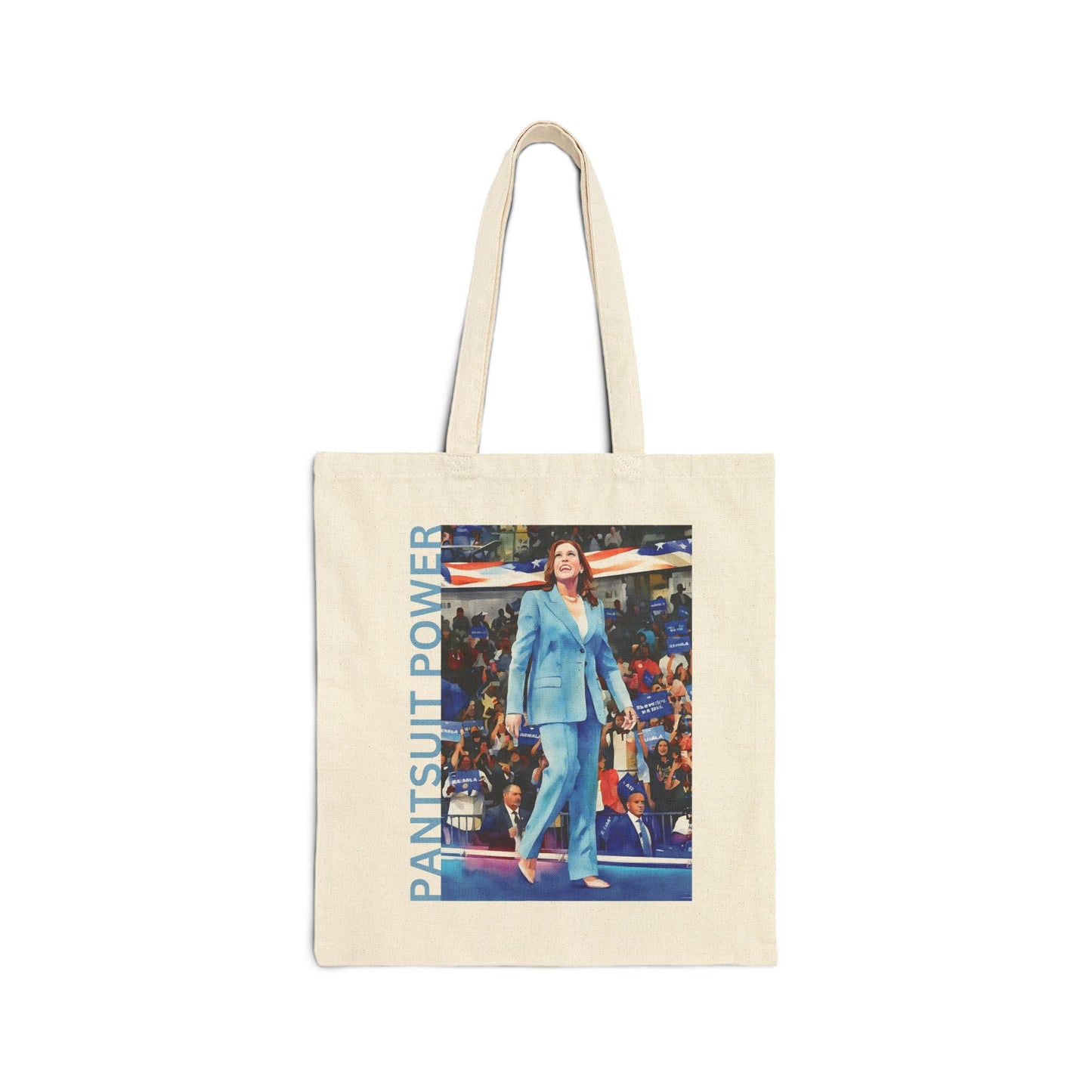 Pantsuit Power Watercolor Cotton Canvas Tote Bag