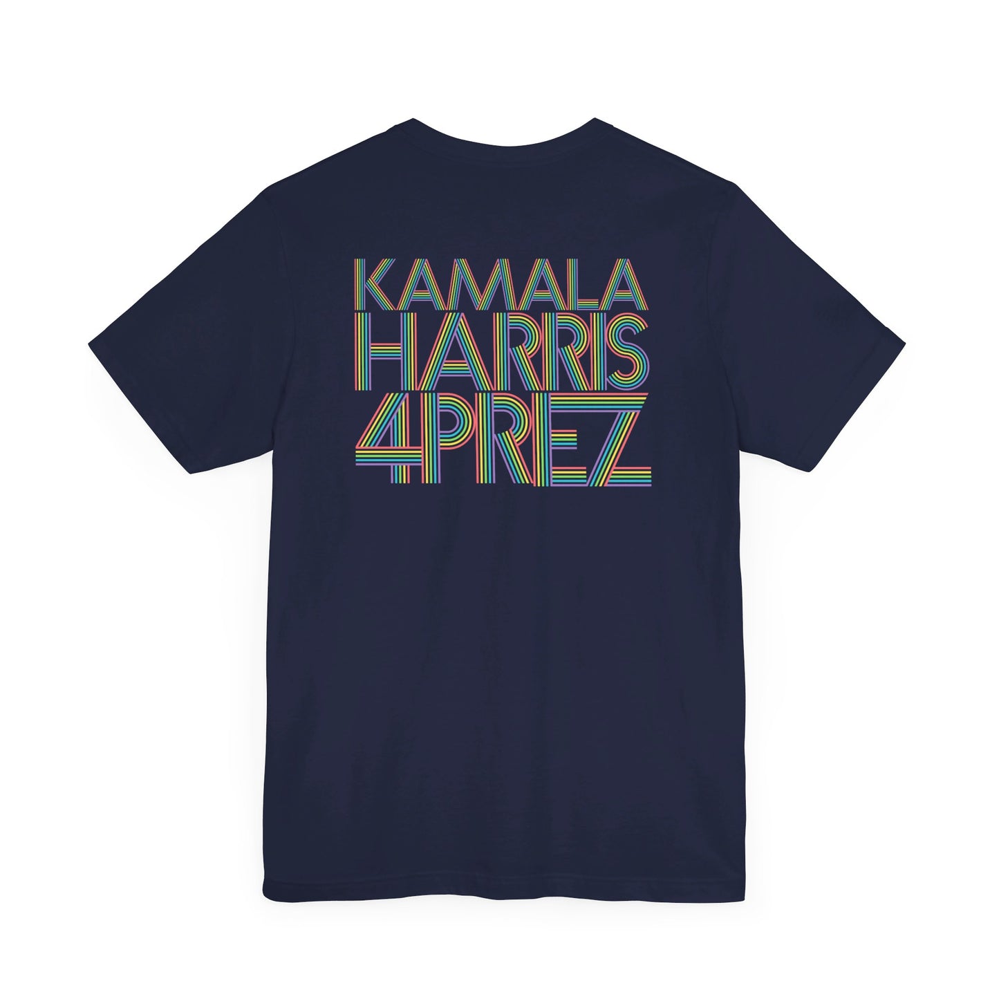 Kamala Harris 4 Prez Rainbow Modern | Unisex Jersey Short Sleeve Tee